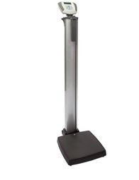 Health O Meter Health O Meter Plaform Scale w Height Rod Digital Eye Level Display 600 lbs. / 272 kg Black AC Adapter - ELEVATE-KG-BT