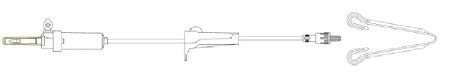 AMSafe - Piggyback Set Rotating Male Luer Lock - AS3515