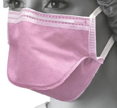 Medline - Procedure Mask Anti-fog Strip Chamber Tie Closure One Size Fits Most Purple NonSterile ASTM Level 3 Adult - NON27382FR