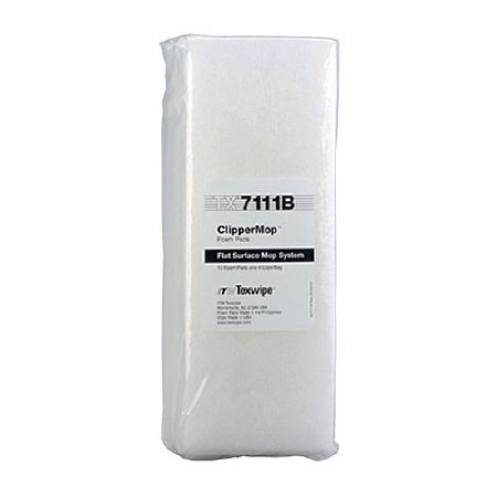 Texwipe ClipperMop - Cleanroom Mop Pad Kit White Foam Disposable - TX7111B