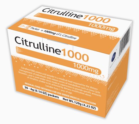 Vitaflo Usa Amino Acid Oral Supplement Citrulline1000 Unflavored 4 Gram Individual Packet Powder - 55095
