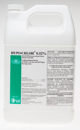HYPO-CHLOR 0.52% - Surface Disinfectant Cleaner Germicidal Manual Pour Liquid 1 gal. Jug Chlorine Scent Sterile - SHC-02-0.52