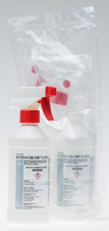 HYPO-CHLOR 5.25% - Surface Disinfectant Cleaner Germicidal Trigger Spray Liquid 16 oz. Bottle Chlorine Scent Sterile - SHC-16Z-5.25