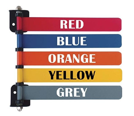 Omnimed - Exam Room Signal Flag Wall Mount 5 Flag 8 Inch - 291715