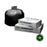 Pitt Plastics Bag Trash Aspen 12-16Gal Pe Rsn X-Heavy-Duty Flat Pack 24X32" Black 500/Case - 387314