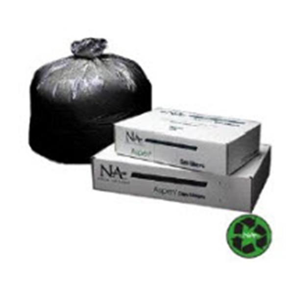Pitt Plastics Bag Trash Aspen 12-16Gal Pe Rsn X-Heavy-Duty Flat Pack 24X32" Black 500/Case - 387314