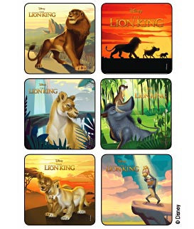Medibadge Kids Love Stickers 72 Per Unit Lion King Disney Sticker 2.5 Inch - 1746