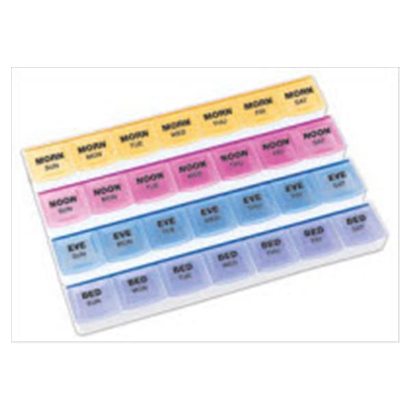 Newell Rubbermaid Commerce Div Organizer Pill Mediplanner Plastic 4-A-Day/7-Day Ea - 70069B