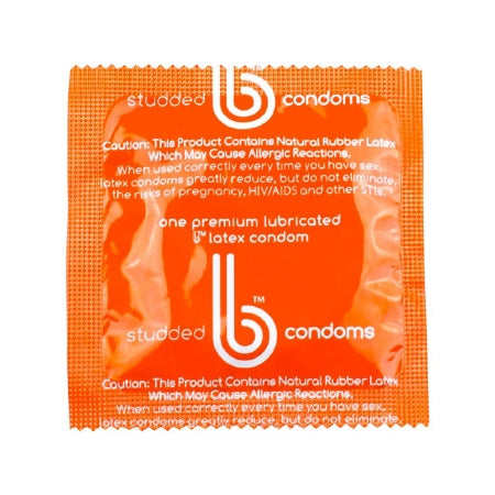 Studded b - Condom One Size Fits Most 1,000 per Case - 01-01-006