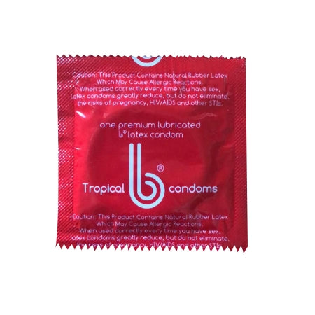 B Holding Group Condom B Lubricated One Size Fits Most 1,000 Per Case - 01-01-012