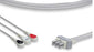 Future Health Concepts Lead Wire Cable 3 Leads Aha Aa Style 35In Snap For Use With Ecg Lead Set M1633A - CALAB3-90S0