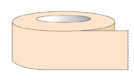 Shamrock Scientific Blank Label Tape Multipurpose Without Legend Salmon 1/2 X 60 Yard - ST-120-9
