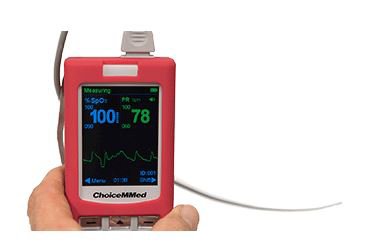 MedSource International - Handheld Pulse Oximeter Battery Operated Audible and Visual Alarm - MS-74012