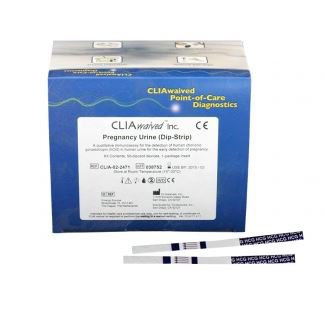 CLIAWAIVED - Urinalysis Test hCG Pregnancy Test 50 per Bottle - CLIA-02-2471