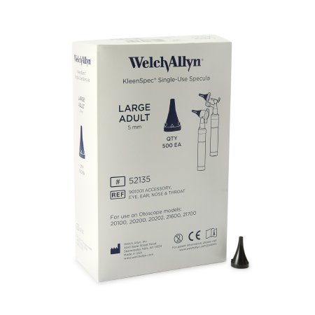 Welch Allyn - Ear Speculum Tip Round Tip Plastic 5 mm Disposable - 52135