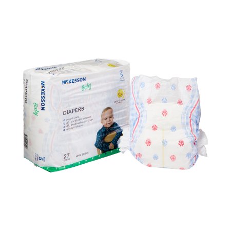 McKesson - Unisex Baby Diaper Size 5 Disposable Moderate Absorbency - BD-SZ5
