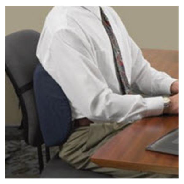 Patterson Medical Cushion Backrest Relax-A-Bac Sitback Lumbar Black Cotton/Polyester Cover Ea - 567305