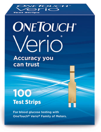 Lifescan Blood Glucose Test Strips Onetouch Verio 100 Strips Per Box Our Smallest Sample Size Ever At 0.4 Microliter And Fast Results In Just 5 Seconds For Onetouch Verio Meter - 53885027210
