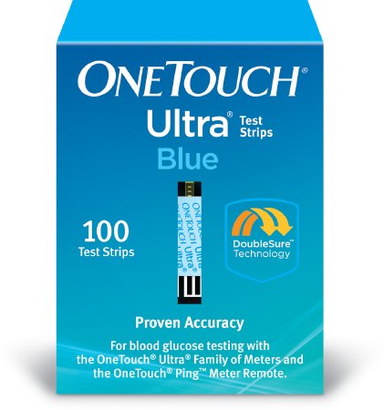 Lifescan Blood Glucose Test Strips Onetouch Ultra 100 Strips Per Box For Onetouch Ultra Blood Glucose Meter - 53885024510
