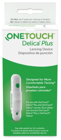 Lifescan Lancing Device Onetouch Delica Safety Lancet Needle Multiple Depth Settings - 53885097301