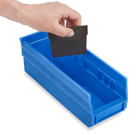 Uline - Bin Divider 4 X 4 Inch Black Plastic - S-13396D