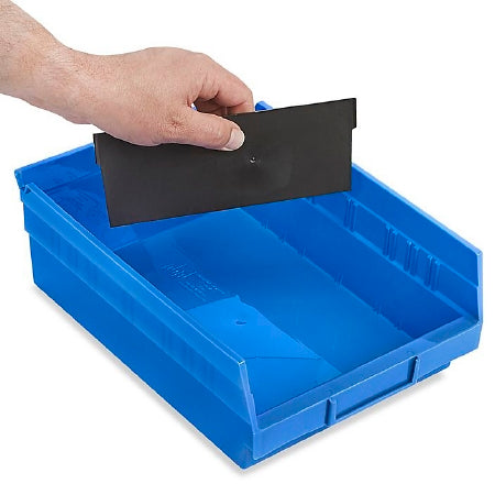 Uline - Bin Divider 4 X 8-1/2 Inch Black Plastic - S-13398D