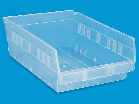 ULINE - Shelf Bin Uline Clear Plastic 4 X 8-1/2 X 12 Inch - S-16294