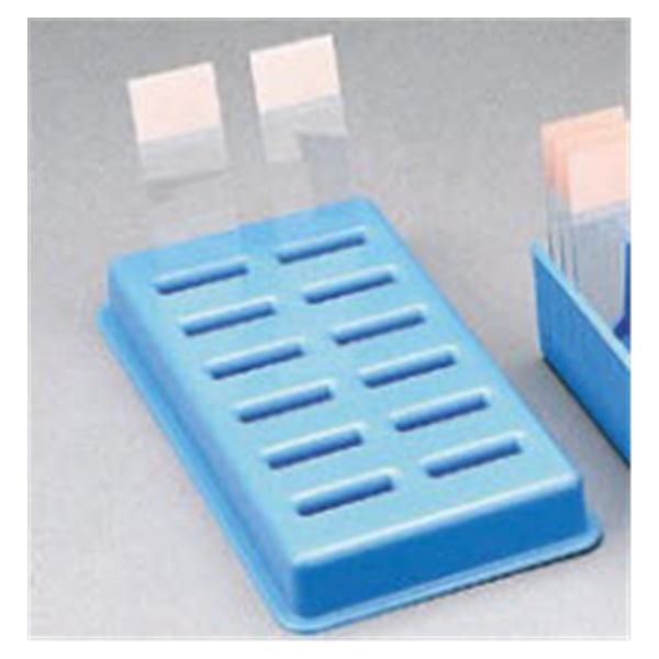 JAC Medical Products Microscope Slide Storage Holder Blue 12 Position 16-8/10X9-8/10X2-2/10" Ea - 22038396