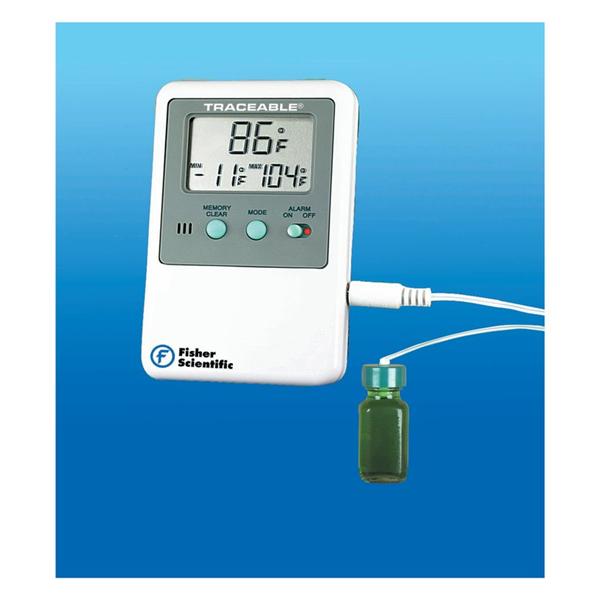 Fisher Scientific Co. Thermometer Vax Traceable -50-70C/-58-158F Dgtl 3 Lcd Dspl 1.25 Btl Prb 2.75 Ea - 15077720