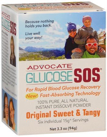 Pharma Supply Glucose Supplement Glucose Sos 6 Per Box Powder Sweet And Tangy Flavor - GL-SOS-ST