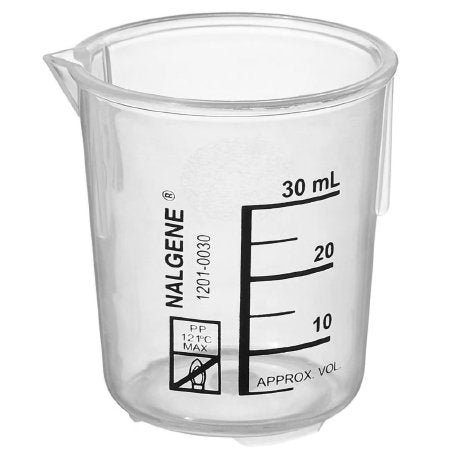 Nalgene - Laboratory Beaker Griffin Low-Form Polypropylene 30 mL (1 oz.) - 1201-0030
