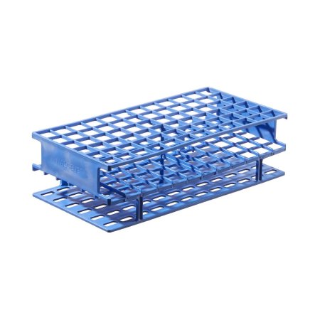 Nalgene Unwire - Centrifuge Tube / Test Tube Test Tube Rack 72 Place 16 mm Tube Size Blue 2-3/4 X 5 X 9-3/4 Inch - 5976-0316
