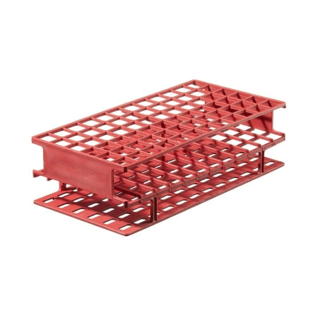 Nalgene Unwire - Test Tube Test Tube Rack 72 Place 16 mm Tube Size Red 2-3/4 X 5 X 9-3/4 Inch - 5976-0516