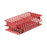 Nalgene Unwire - Test Tube Test Tube Rack 72 Place 16 mm Tube Size Red 2-3/4 X 5 X 9-3/4 Inch - 5976-0516