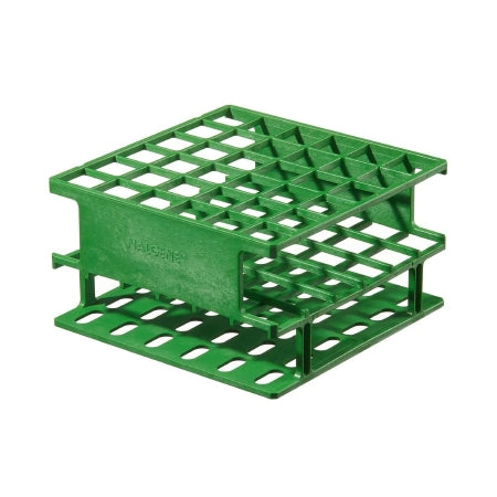 Nalgene Unwire - Half Rack Test Tube Rack 20 Place 20 mm Tube Size Green 3-1/3 X 4-1/8 X 5 Inch - 5972-0416