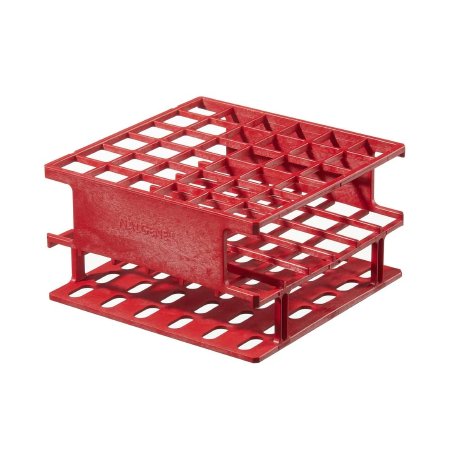 Nalgene Unwire - Half Rack Test Tube Rack 36 Place 16 mm Tube Size Red 2-3/4 X 5 X 5 Inch - 5972-0516
