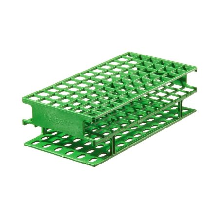 Nalgene Unwire - Centrifuge Tube / Test Tube Test Tube Rack 72 Place 13 mm Tube Size Green 2-1/4 X 4 X 7-3/4 Inch - 5970-0413