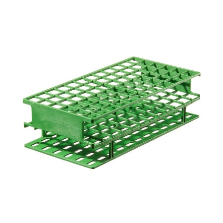 Nalgene Unwire - Centrifuge Tube / Test Tube Test Tube Rack 72 Place 16 mm Tube Size Green 2-3/4 X 5 X 9-3/4 Inch - 5970-0416