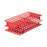Nalgene Unwire - Centrifuge Tube / Test Tube Test Tube Rack 72 Place 16 mm Tube Size Red 2-3/4 X 5 X 9-3/4 Inch - 5970-0516