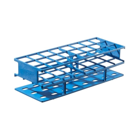 Nalgene Unwire - Centrifuge Tube / Test Tube Test Tube Rack 24 Place 30 mm Tube Size Blue 3-2/3 X 4-1/4 X 11 Inch - 5970-0330