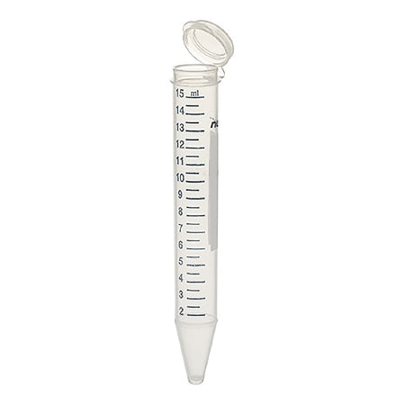 Thermo Scientific Nalge Thermo Scientific Nunc Ezflip Centrifuge Tube Conical Bottom Plain 15 Ml Without Color Coding Hinged Snap Cap Polypropylene Tube - 362694