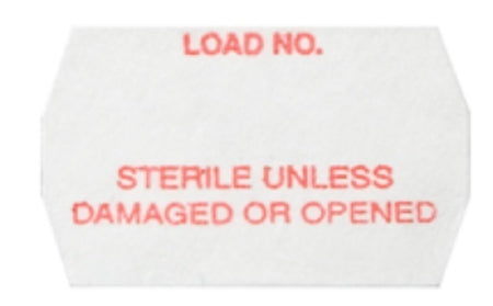 SPS Medical Supply - Pre-Printed / Write On Label Advisory Label White Paper Load No. Sterilized Unless Damaged or Opened Red Dated - SUD-010-M-R