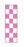 Key Surgical - Pre-Printed Label Multipurpose Label Pink / White Tape Checkerboard Patterned 1/4 Inch - T-220-0111
