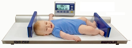 Opti-Ped - Baby Scale Digital LCD Display 60 lbs. Capacity Blue / White Battery Operated - Befour - MX282