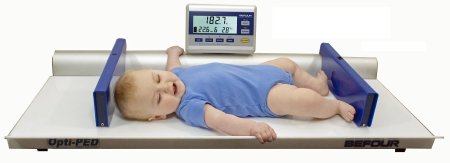 Opti-Ped - Baby Scale Digital LCD Display 60 lbs. Capacity Blue / White Battery Operated - MX282