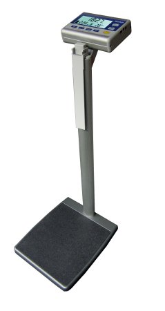 Befour - Column Scale with Height Rod Smart View Display 750 lbs. Capacity Black / Silver Battery Operated - MX805