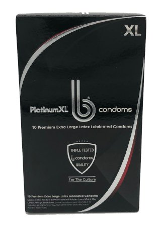 B Holding Group Condom Platinum Xl B Lubricated Large - 850281004248