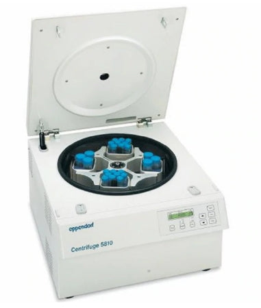 Eppendorf Model 5810 - Centrifuge Package 2 / 4 / 6 / 48 Place Fixed Angle Rotor / Swinging Bucket Rotor / Deepwall Plate Capable Variable Speed up to 14,000 RPM / 20,913xG Max RCF - 054-13-325