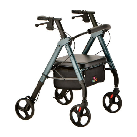 Nova Ortho-Med 4 Wheel Rollator Star Blue Heavy Duty Aluminum Frame - 4259BL