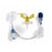Bard Access Systems Infusion Set Miniloc 20Gx1" Y-Injection Site 8" 20/Ca - 682010